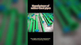 Прочные трубы с резиновой футеровкой для промышленности