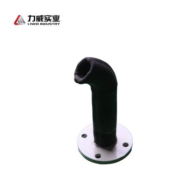 Высокая устойчивость к абразии резиновые трубы с настраиваемой длиной в технологии стальных труб с резиновой подкладкой внутри и снаружи.