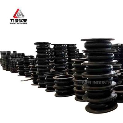 Гибкий резиновый шарнир с фланцевыми концами, размер варьируется, чертеж прилагается, подходит для трубопроводных систем и оборудования