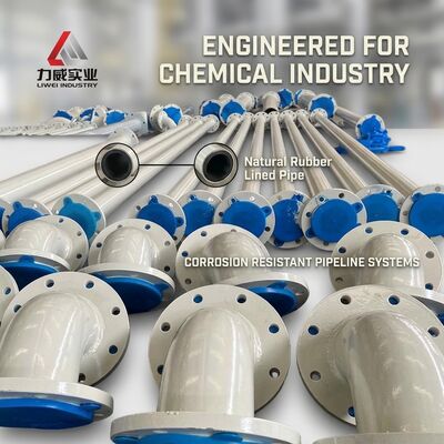 Высокая устойчивость к абразии Коррозионностойкая резиновая труба, включающая материал облицовки Естественный каучук неопрен EPDM Нитрил для химической промышленности