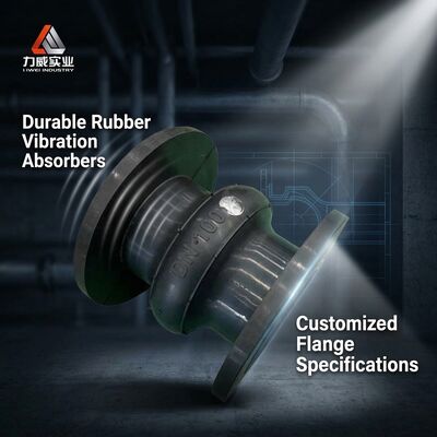 NR, NBR, EPDM, CR резиновые соединения с одной сферой с фланцем из углеродистой стали